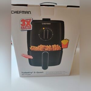 Chefman Turbofry 2 Quart Air Fryer Crisp Cook Heat Shake Snack NIB